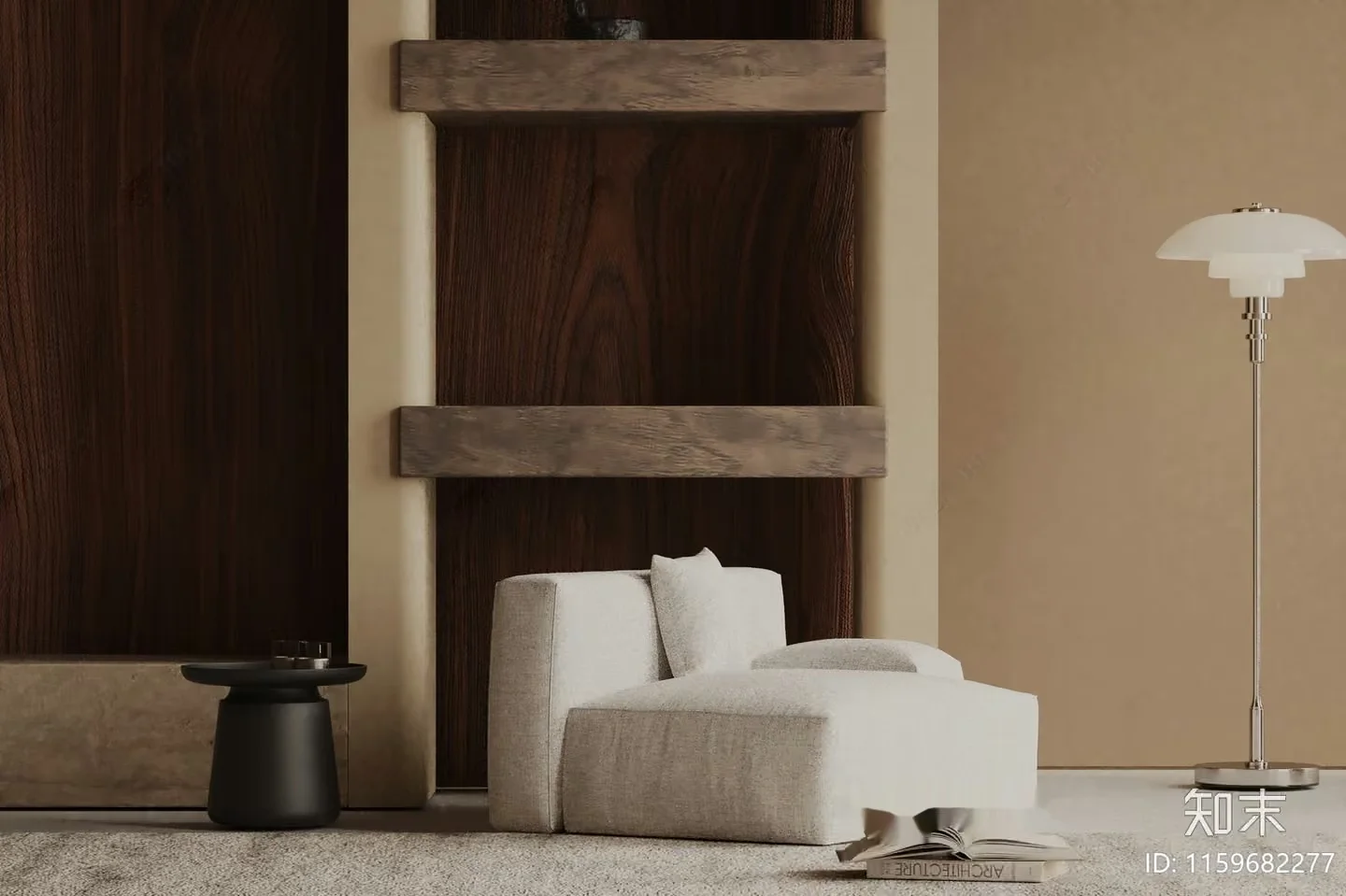 Modern Living Room 3D Model – 15950 – VRAY Render