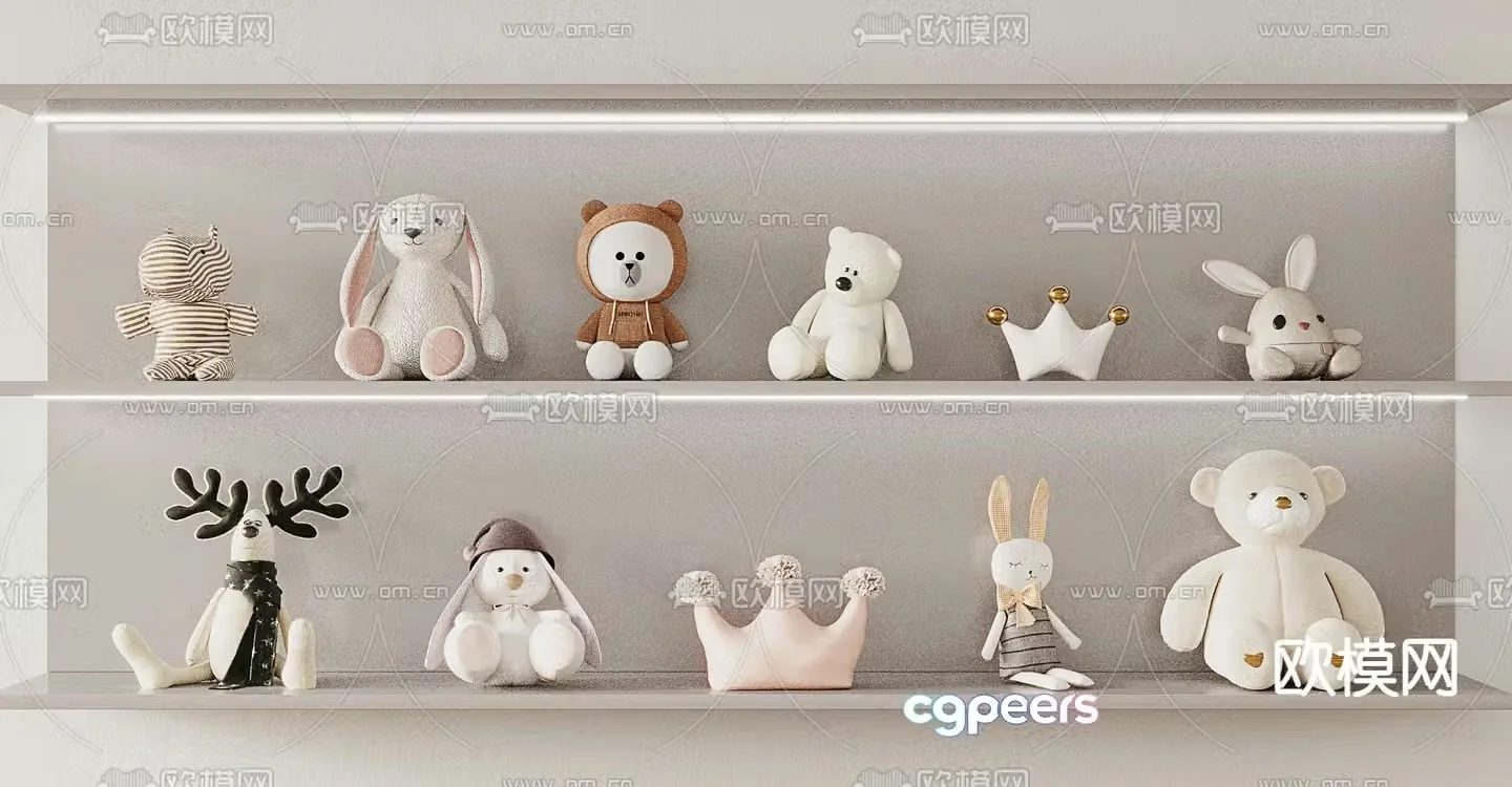 Plush toy doll 3d model