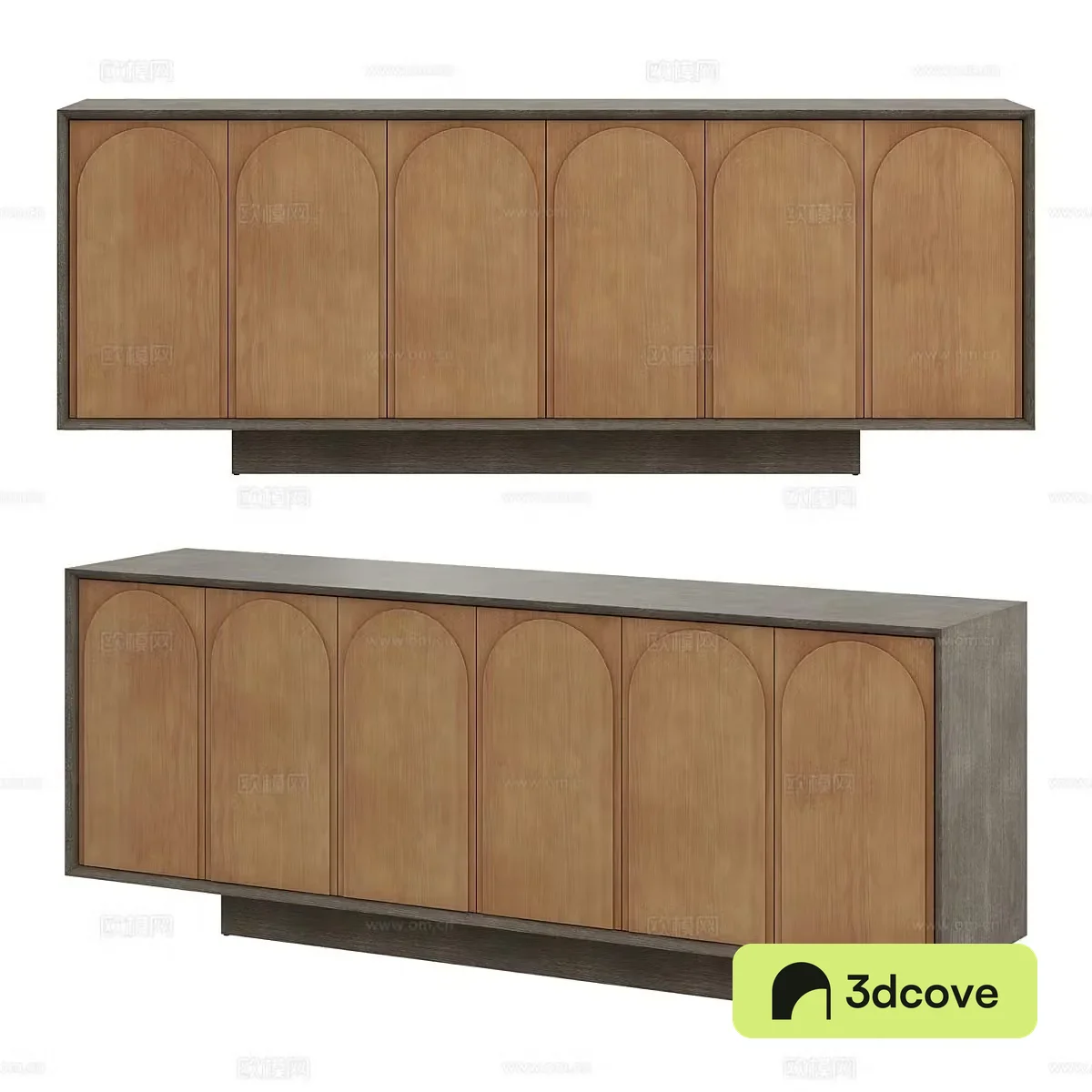 Wabi-sabi entrance cabinet