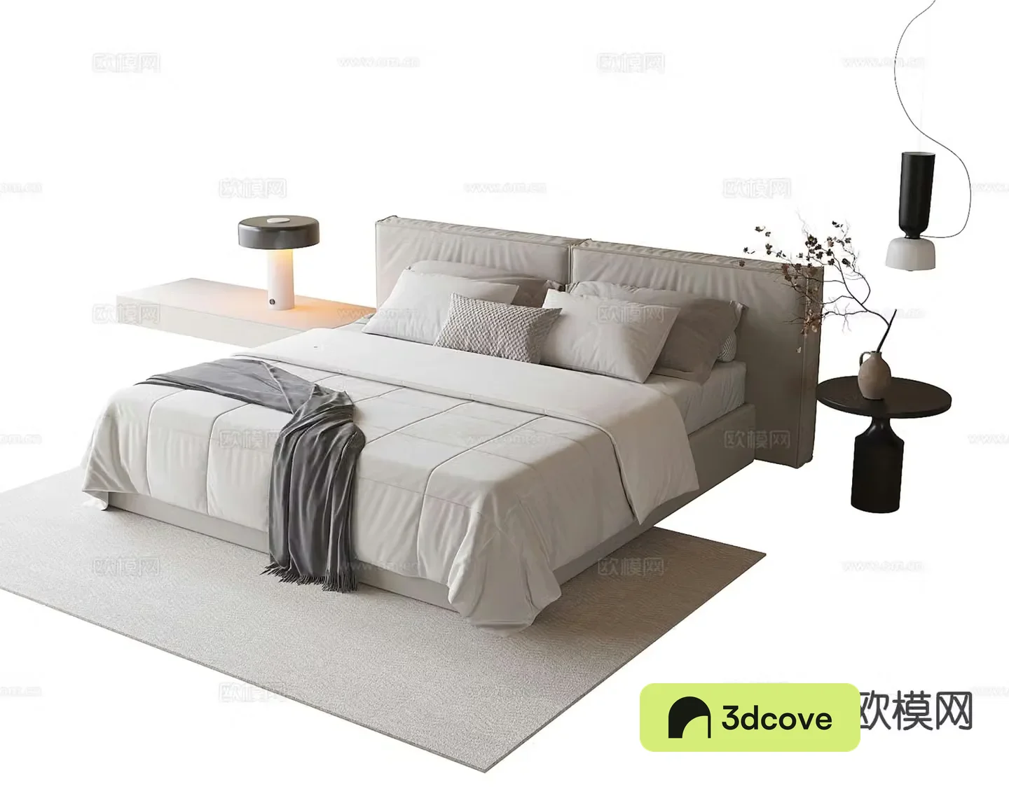 Modern double bed