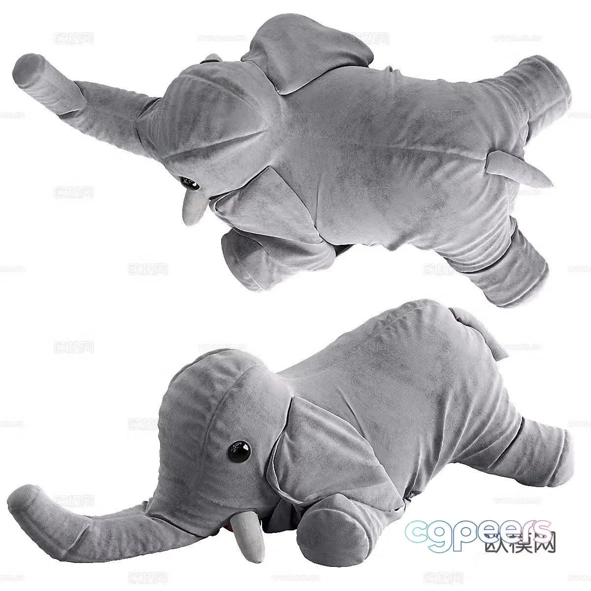 Elephant stuffed toy 3d model