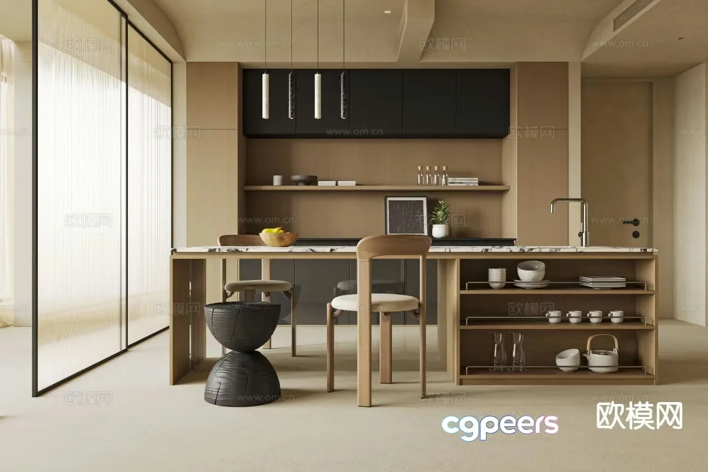 Wabi Sabi Nakajima Restaurant 3D model