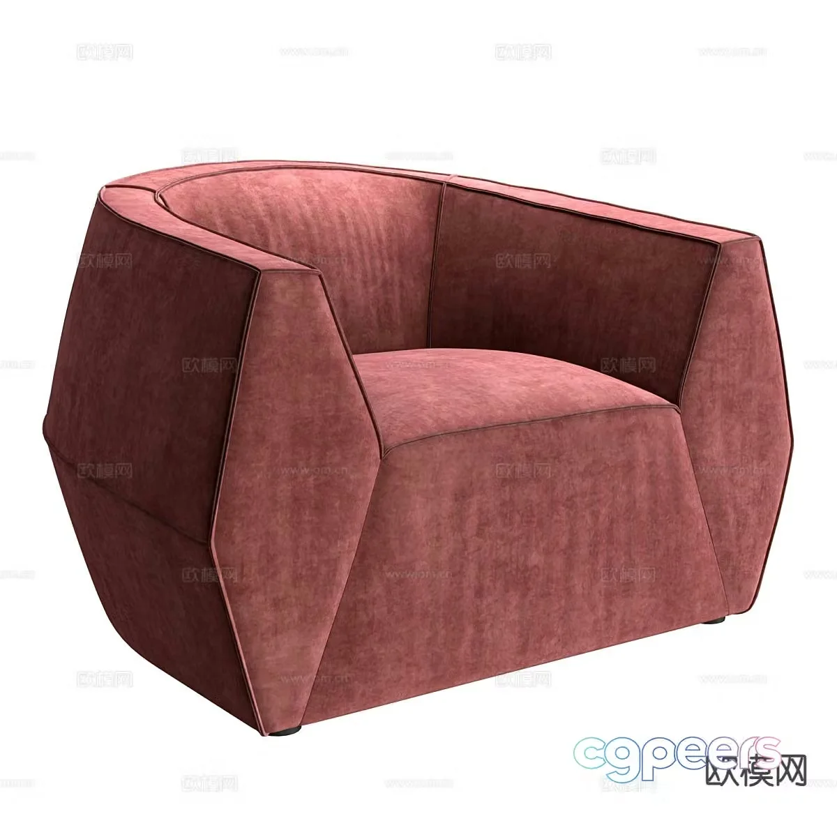 Single sofa 3d model