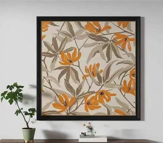 Modern Floral Artwork 3D Model – 14604 – VRAY Render