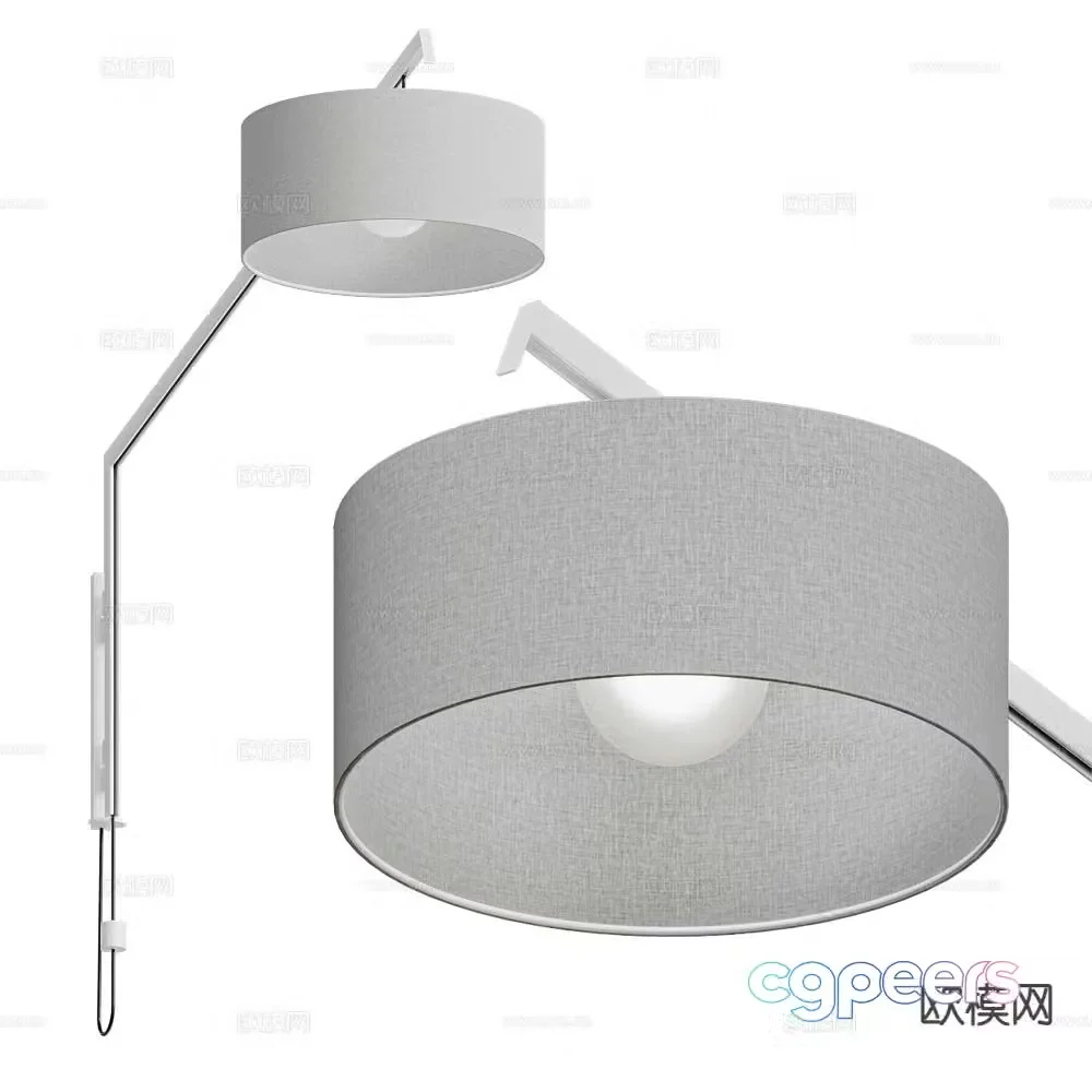 MODO wall lamp 3d model