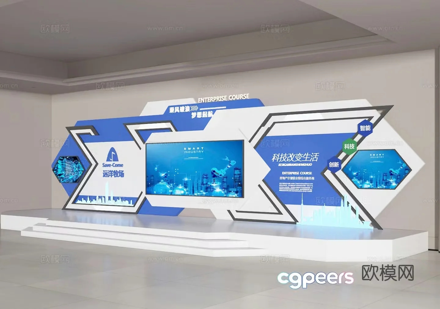 Cultural wall 3d model