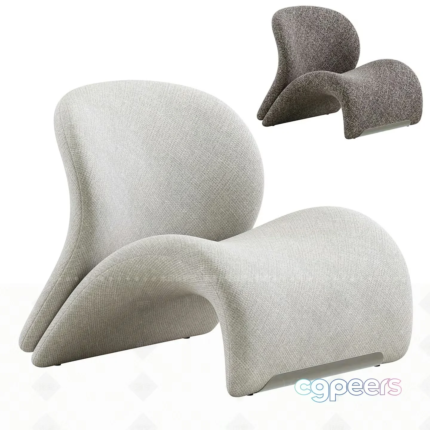 Modern Abstract Chair 3D Model – 8199 – VRAY Render