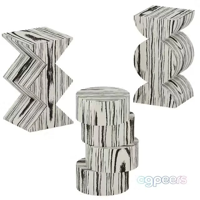 3ds Max Free – Baker wood table set