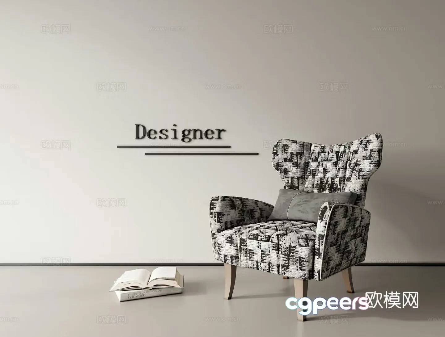 Leisure chair lazy sofa 3d model
