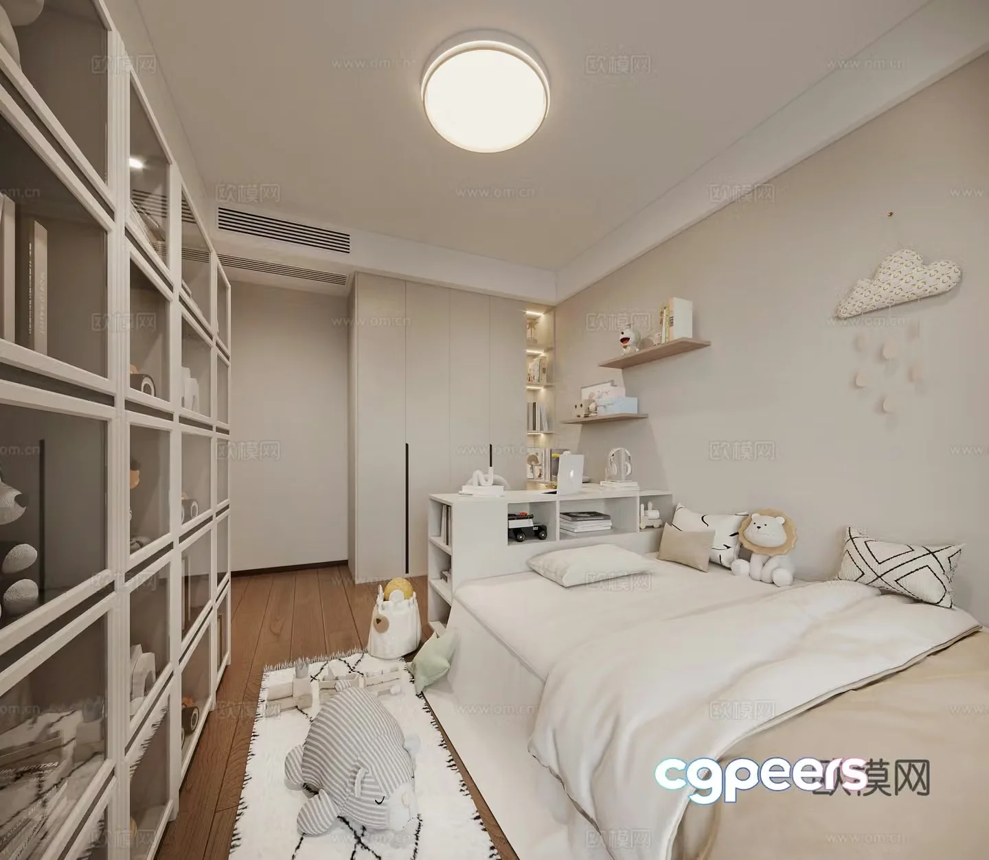 Modern children’s room 3d model