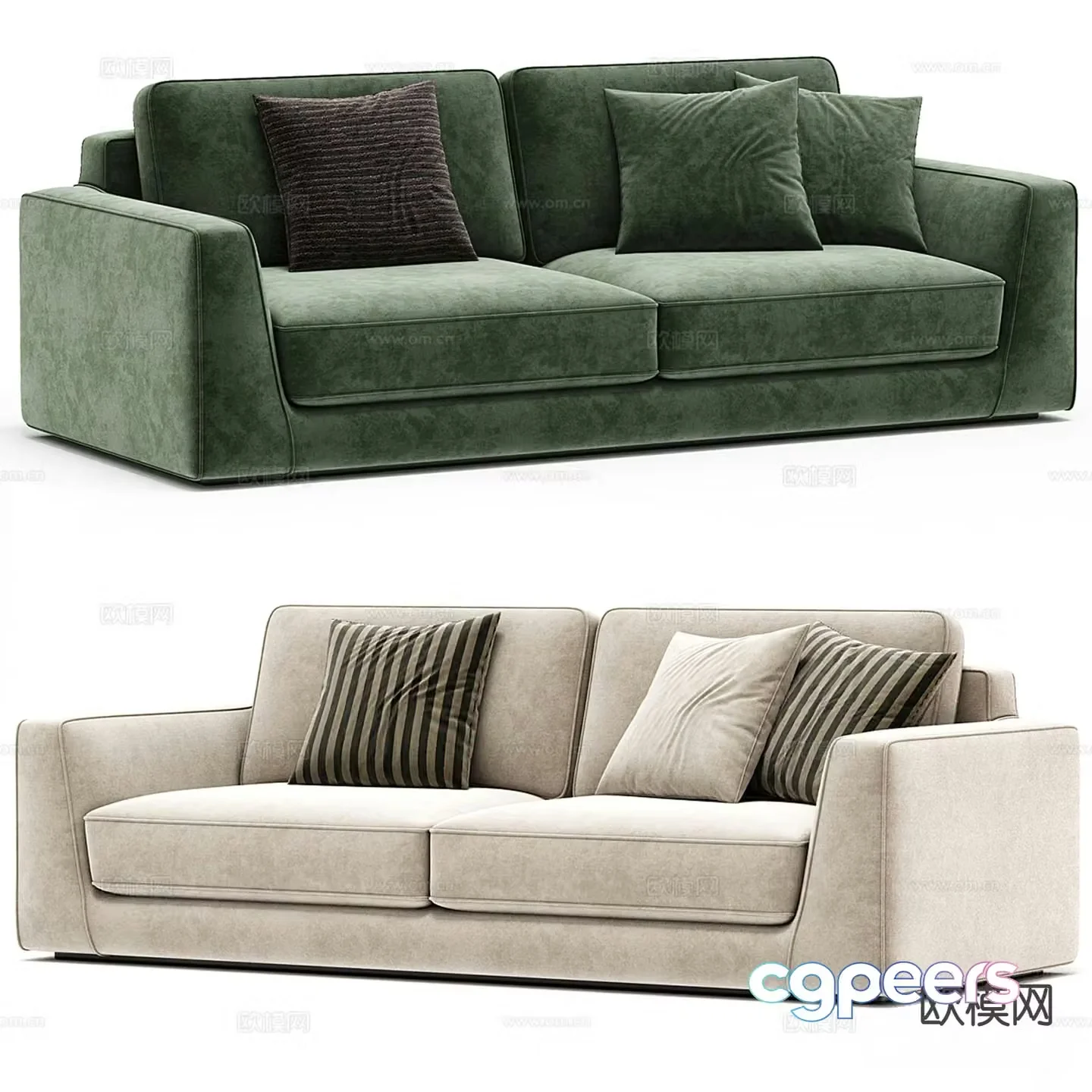 Italian loveseat 3d model