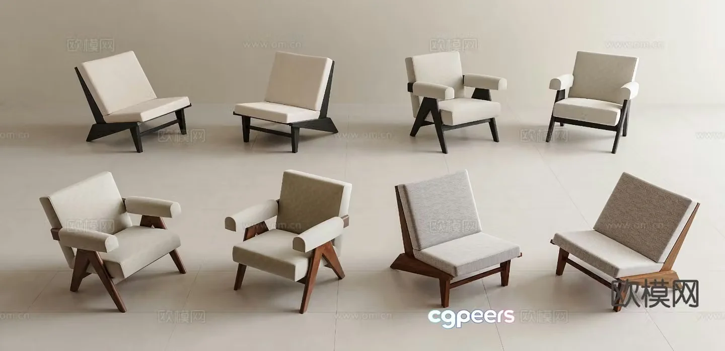 Medieval style leisure chair armchair 3d model