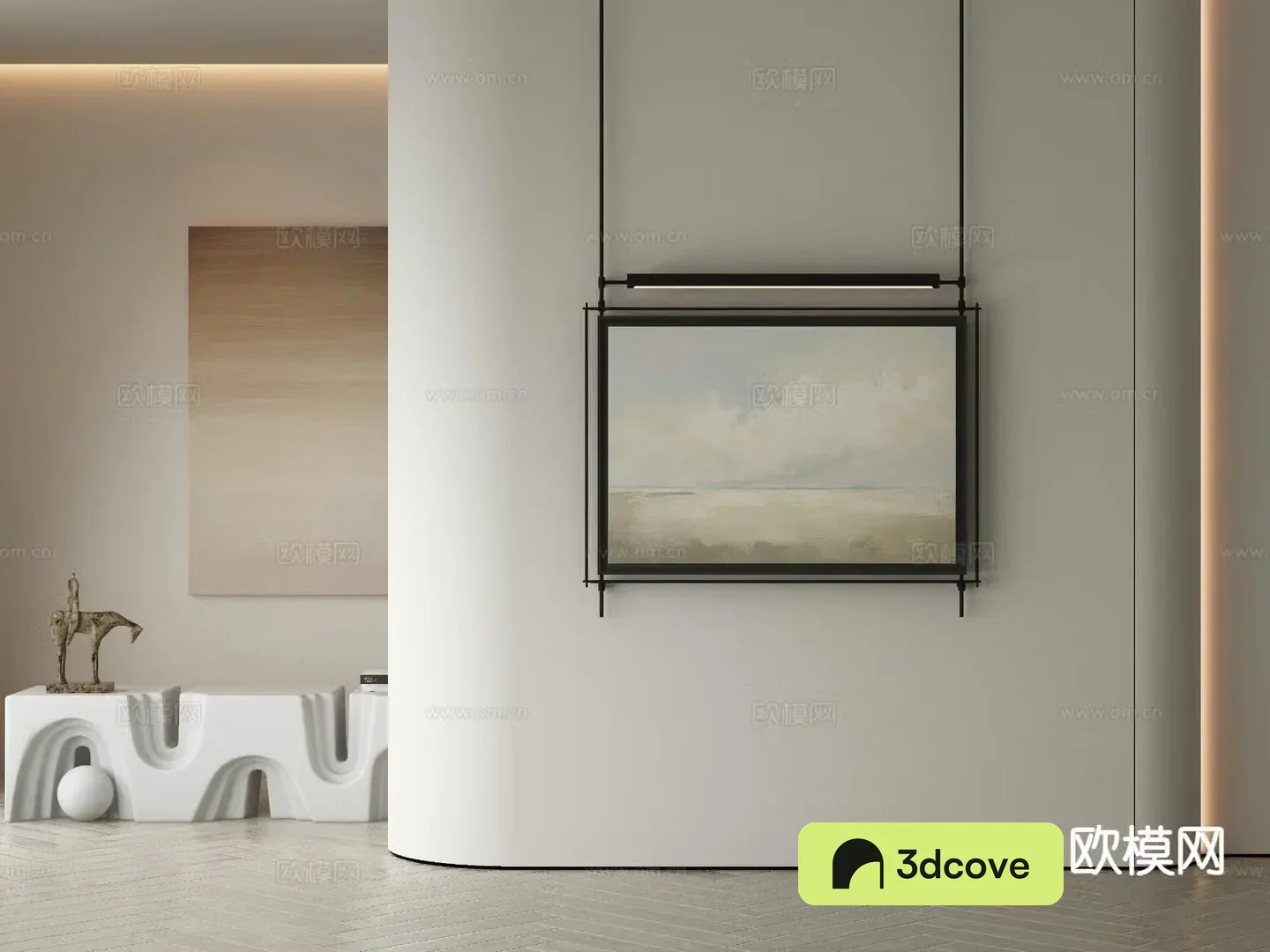 Modern decorative painting metal hanging painting