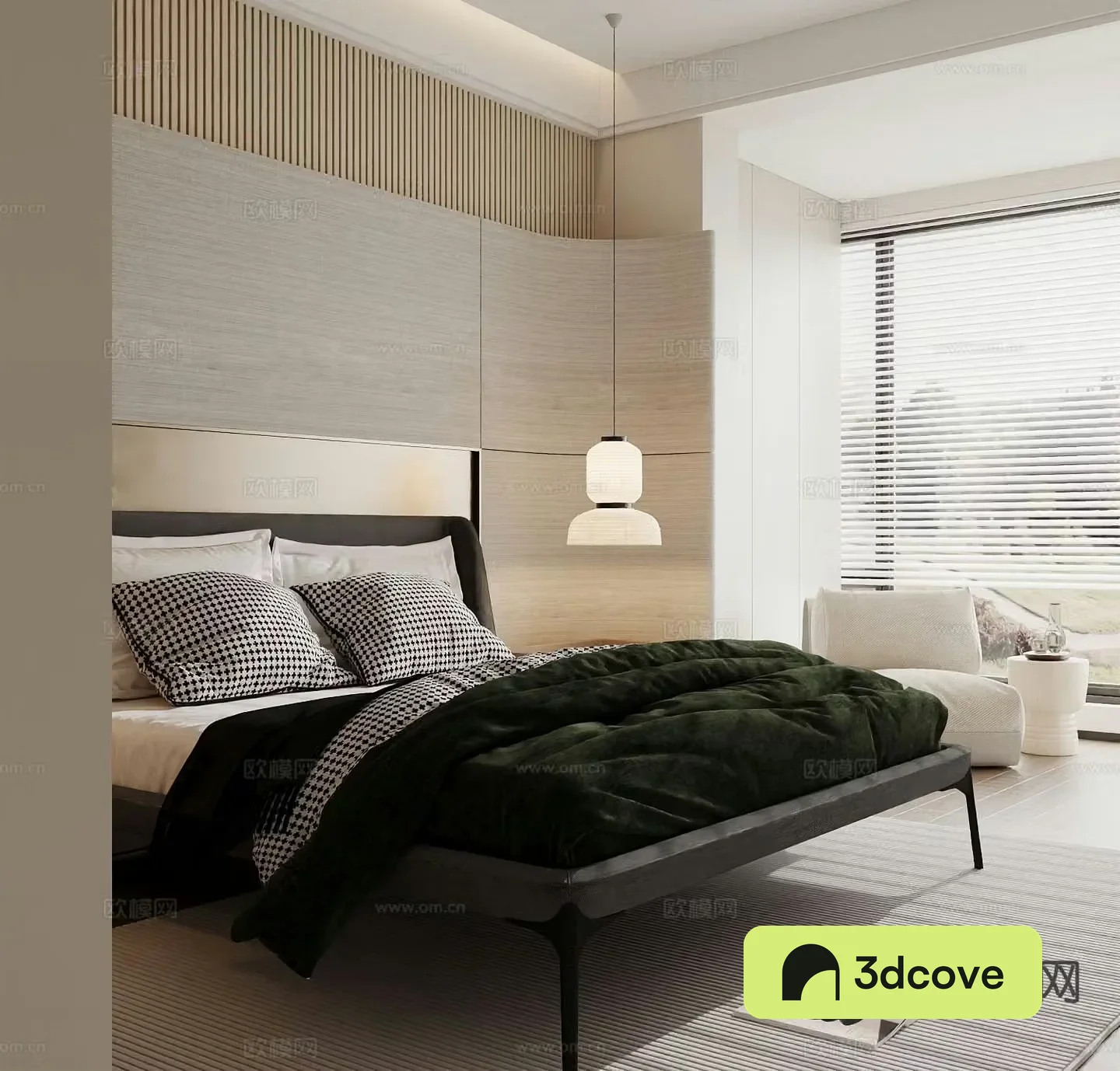 Modern double bed
