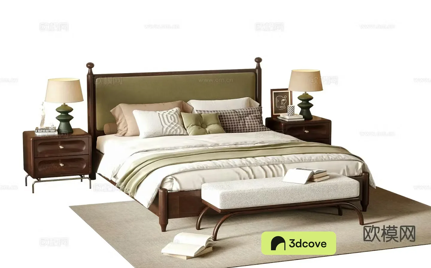 Medieval style double bed