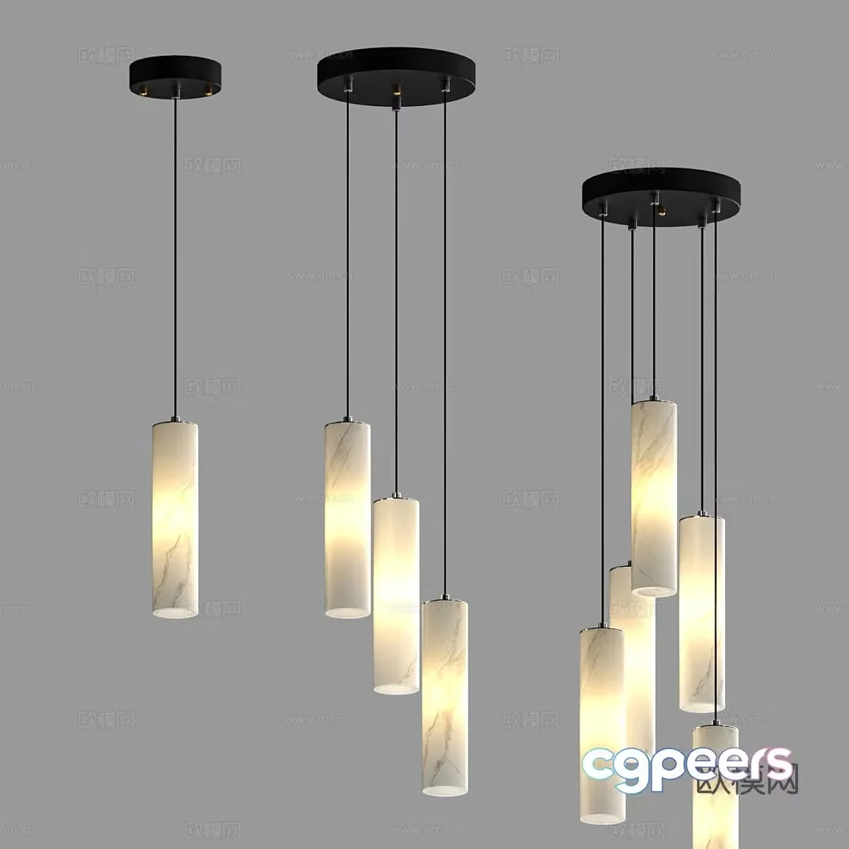 Modern simple chandelier chandelier simple chandelier dining chandelier living room chandelier 3d model