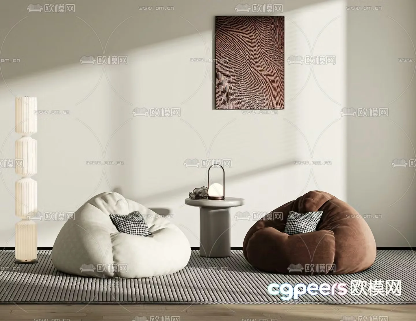 Bean bag sofa 3d model