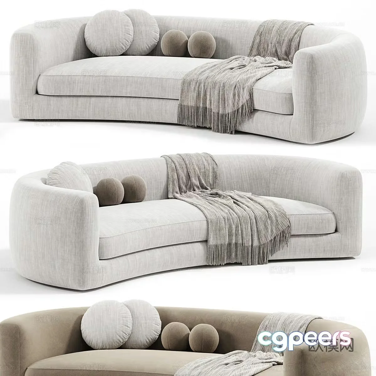 Multiplayer sofa 3d model