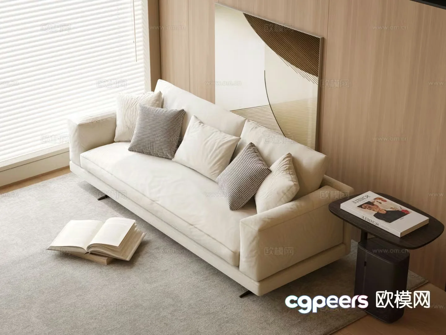 Modern love sofa 3d model