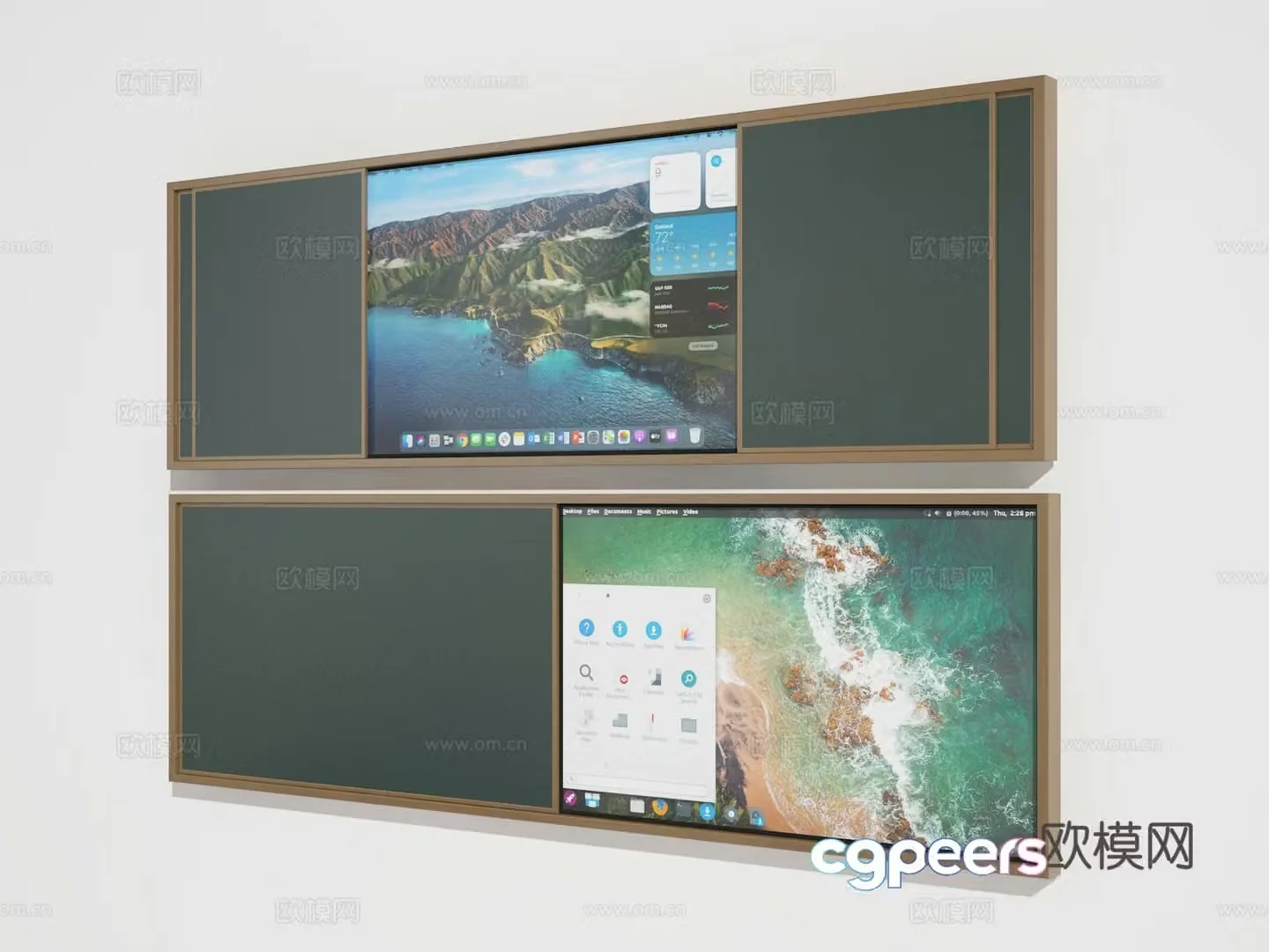 Multimedia artboard 3D model