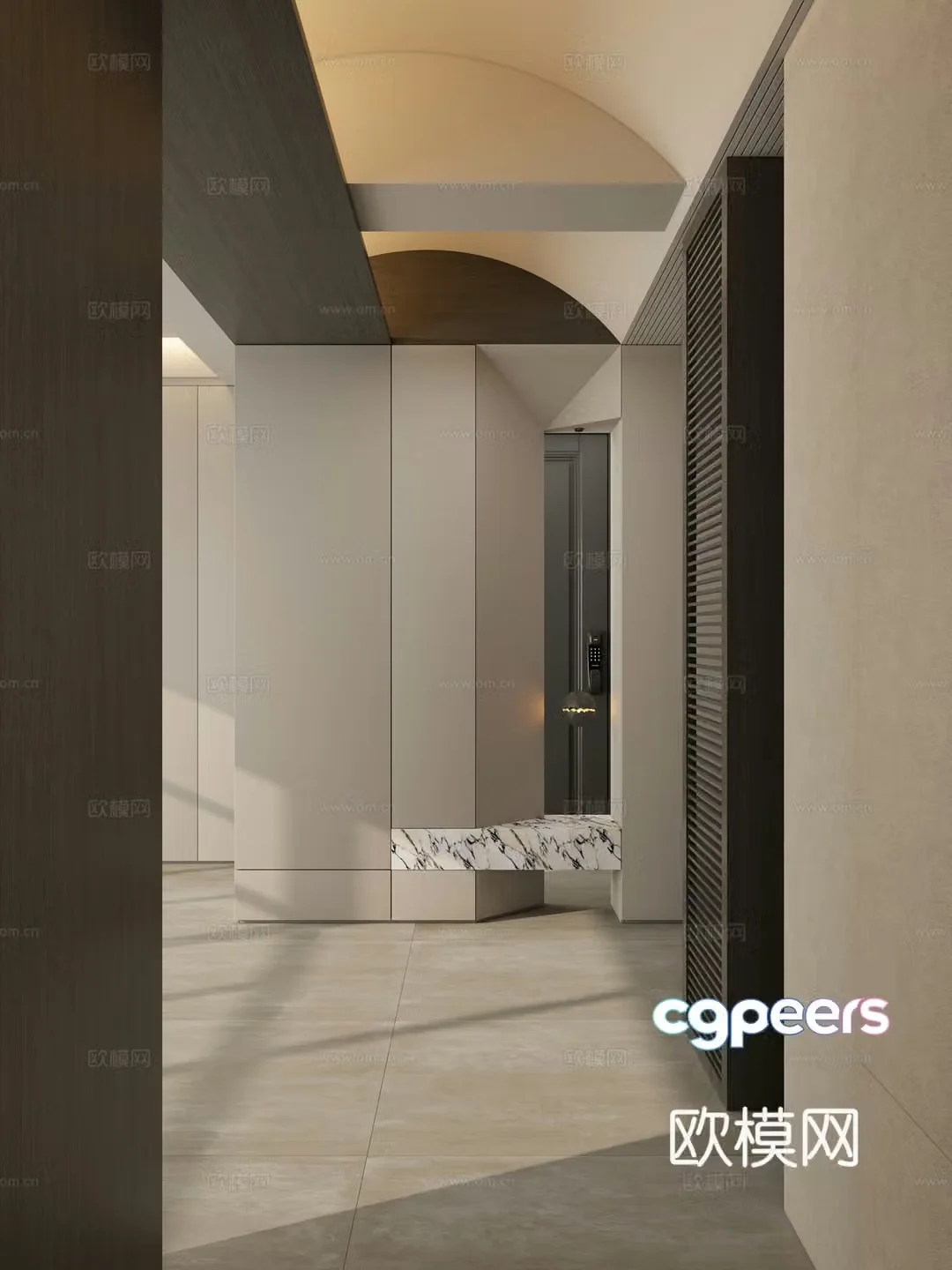 Italian style entrance entrance 3D model