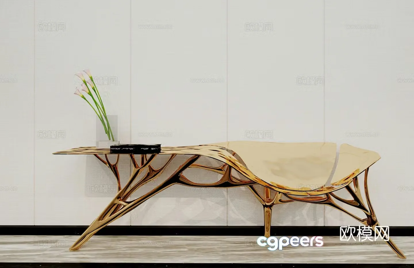 Modern shoe replacement bench stool stool ornament 3D model