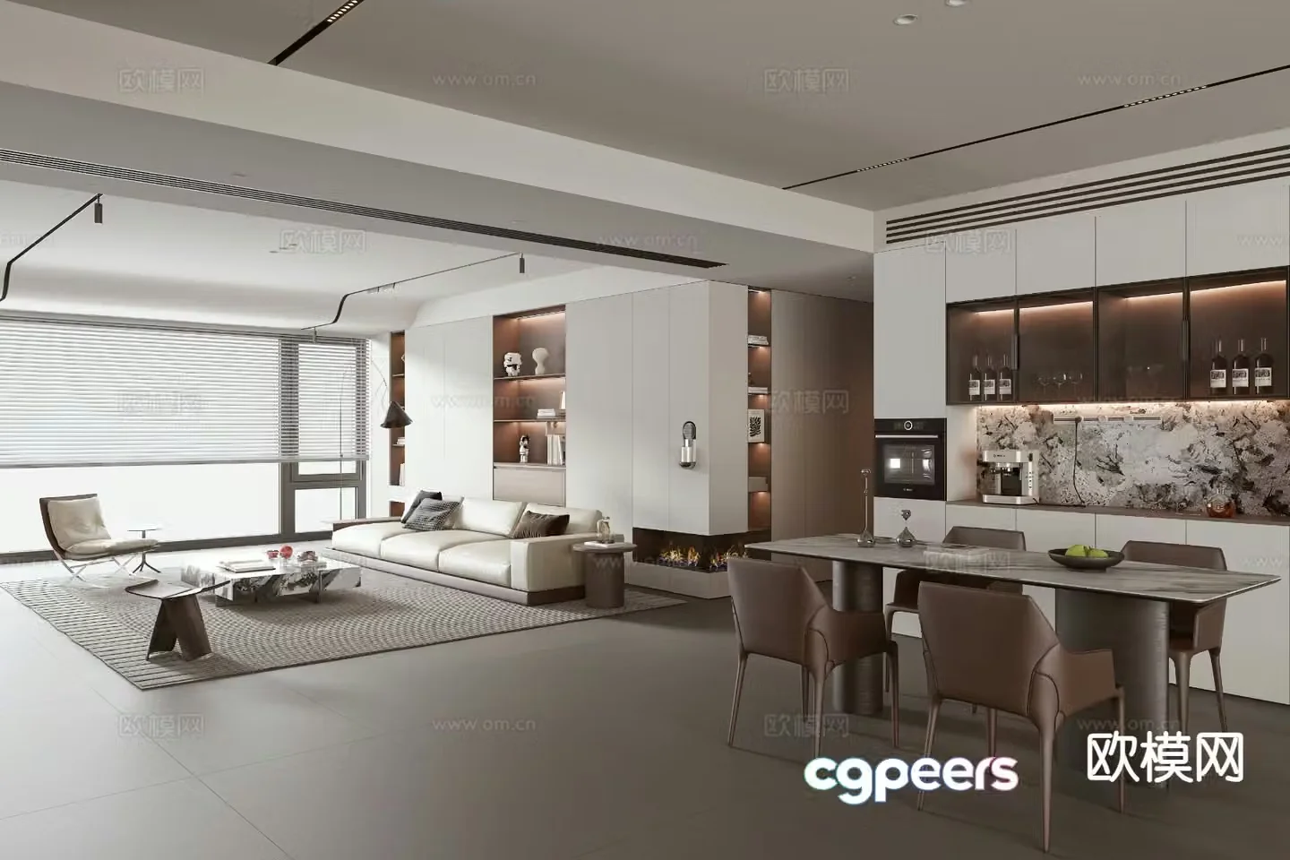 Italian restaurant 3d model