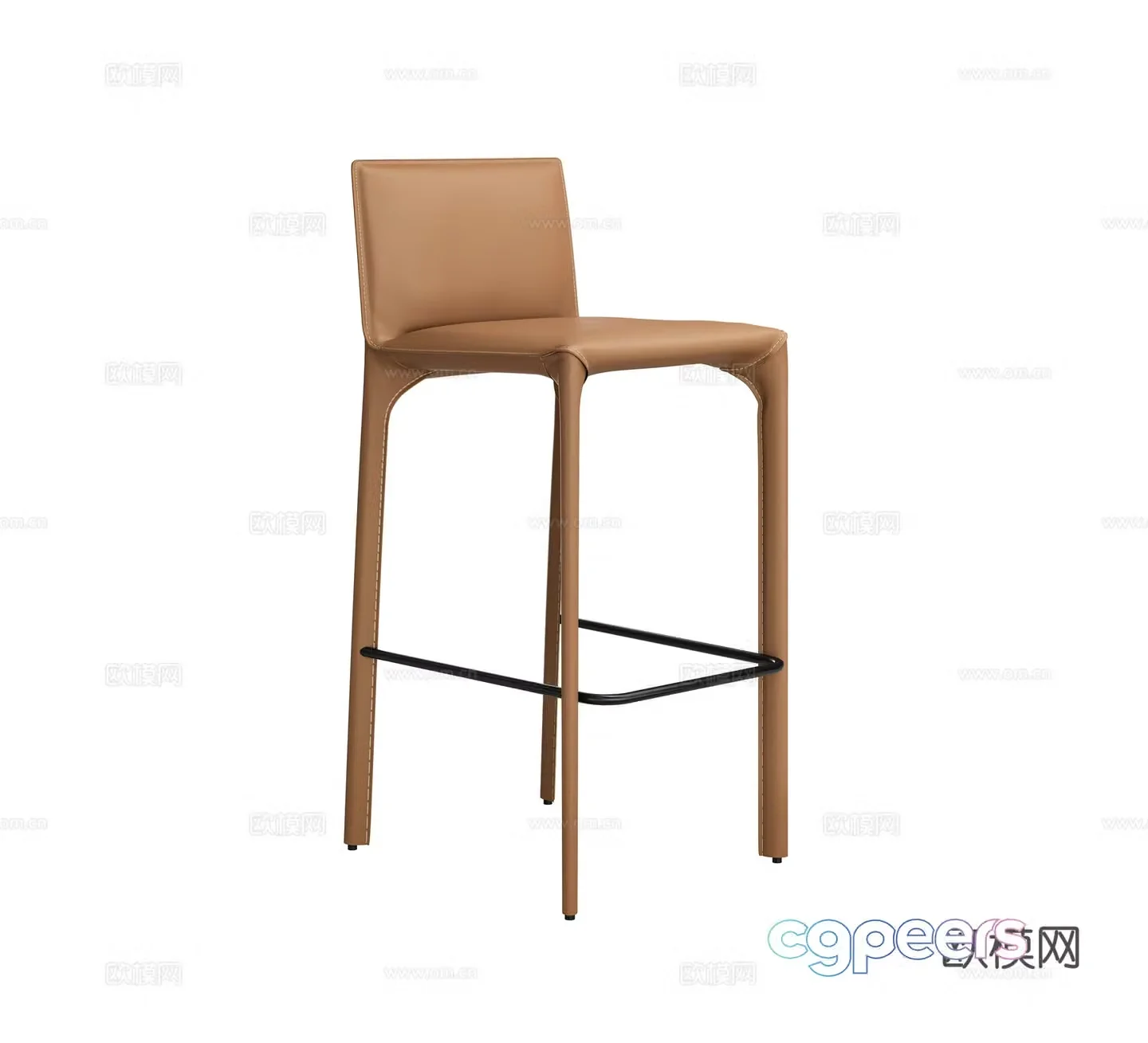 Modern bar stool bar stool high stool 3d model
