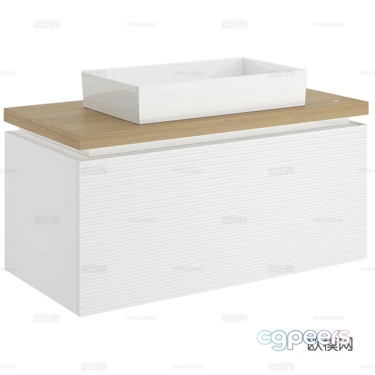 Modern simple hand wash basin Basin Simple hand wash basin Nordic 3D model