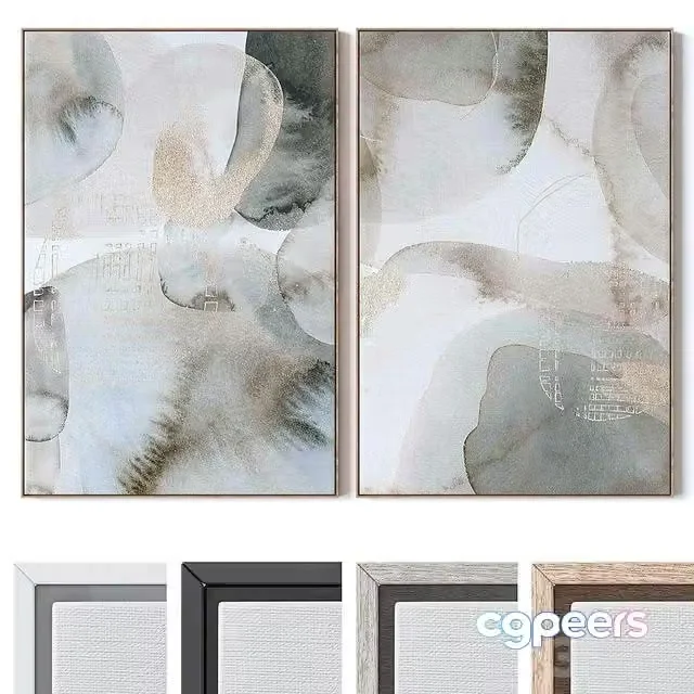 3ds Max Free – Set of large wall paintings 2996