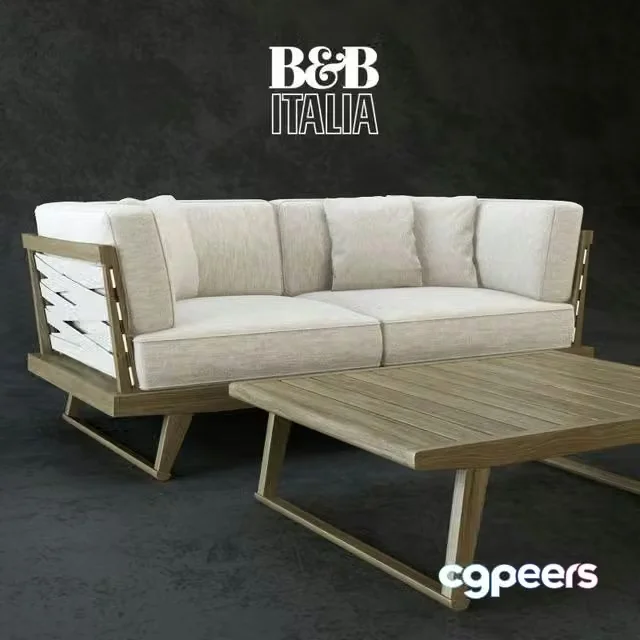3ds Max Free – GIO sofa and table
