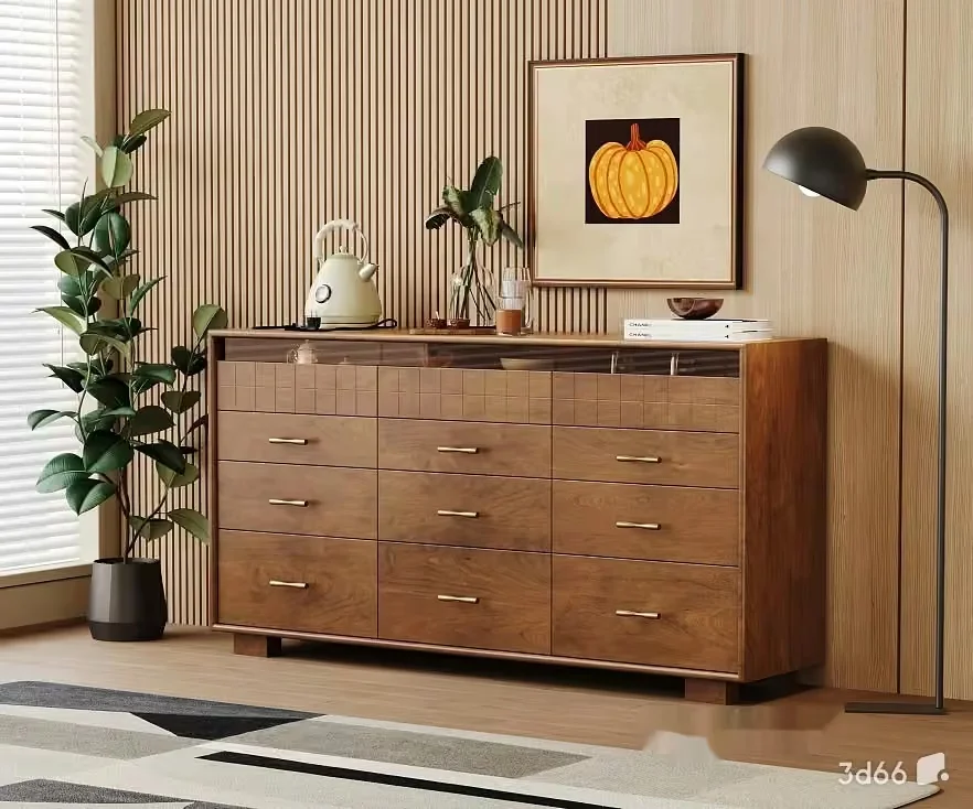 Mid-Century Modern Dresser 3D Model – 20637 – VRAY Render