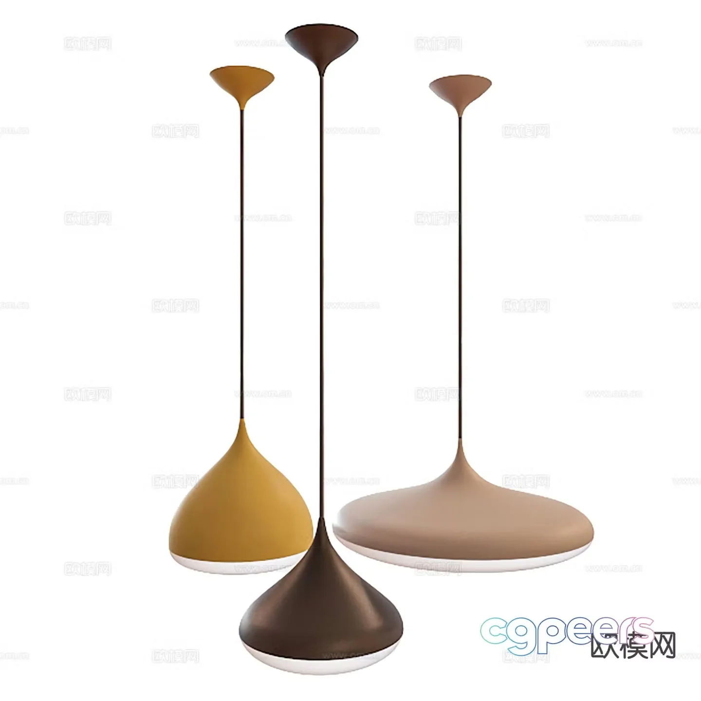 Modern interior chandelier dining room chandelier 3d model