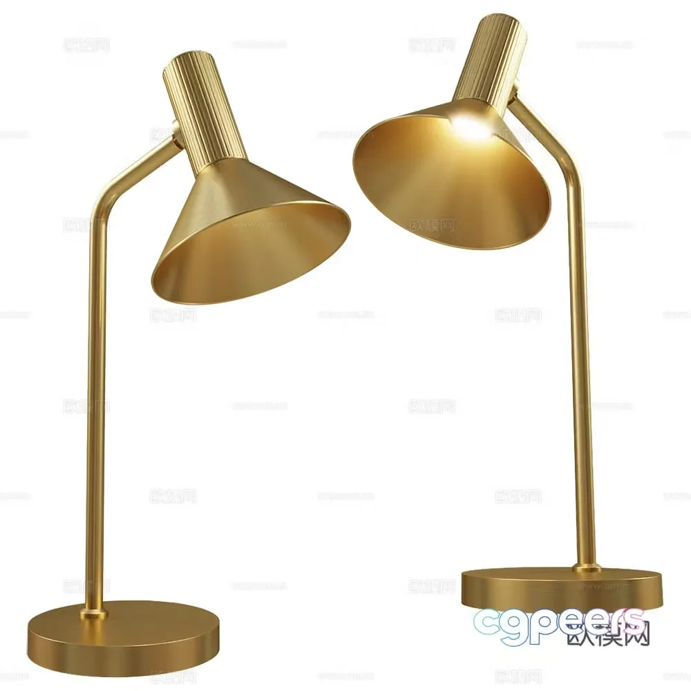 Light luxury desk lamp 3D model