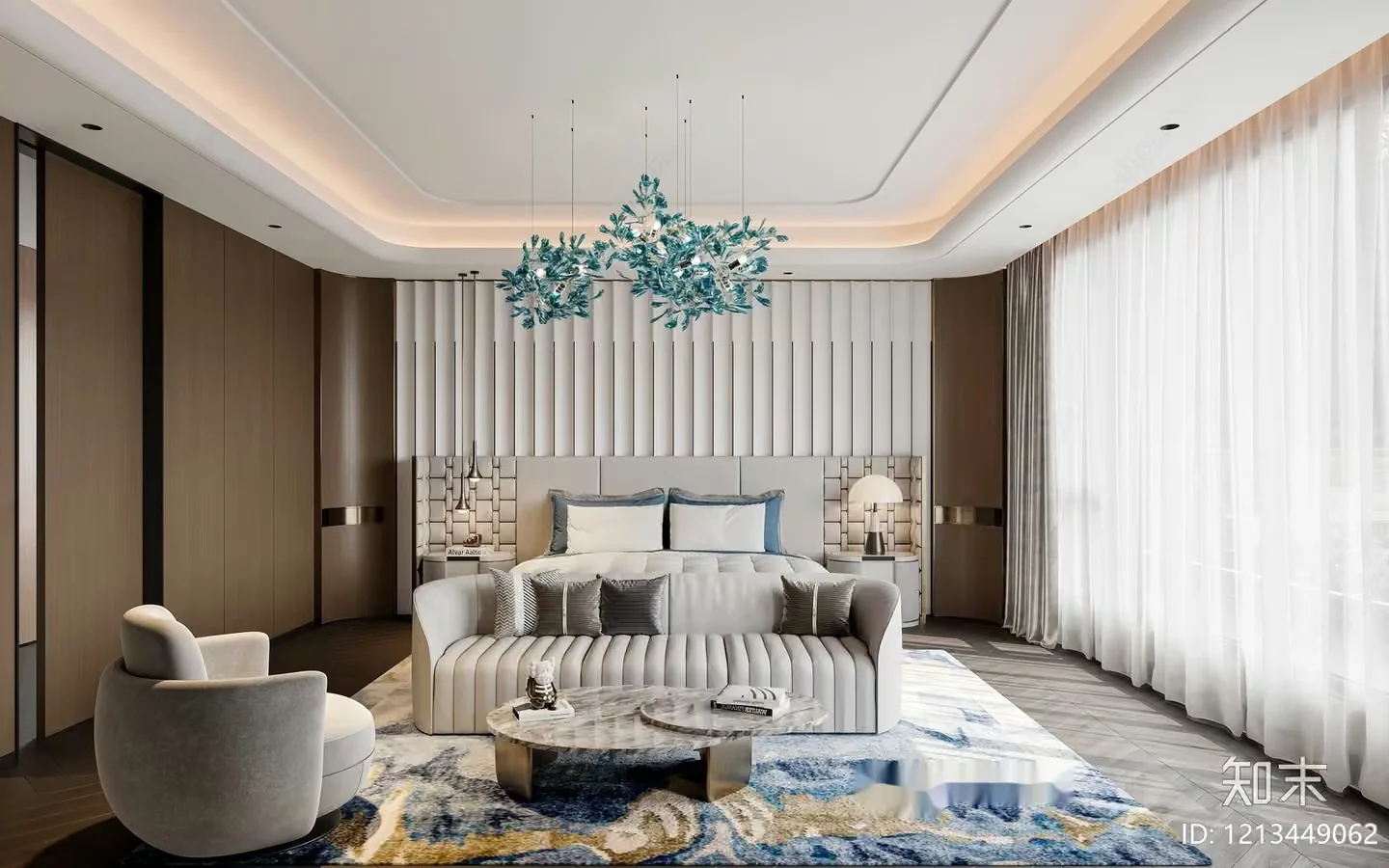 Modern Living Room 3D Model – 22826 – VRAY Render