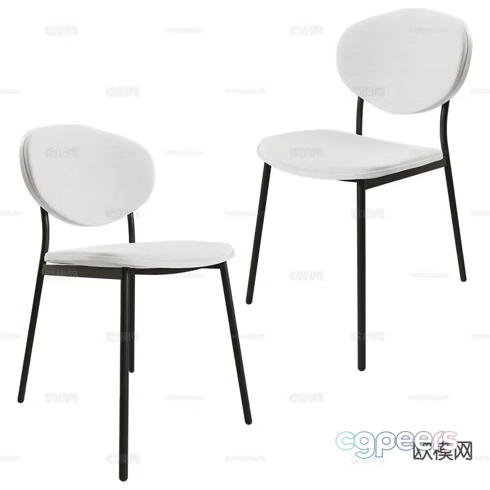 CANCIO modern dining chair chair 3d model