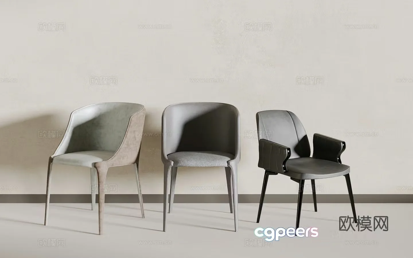 Modern dining chair 3d model