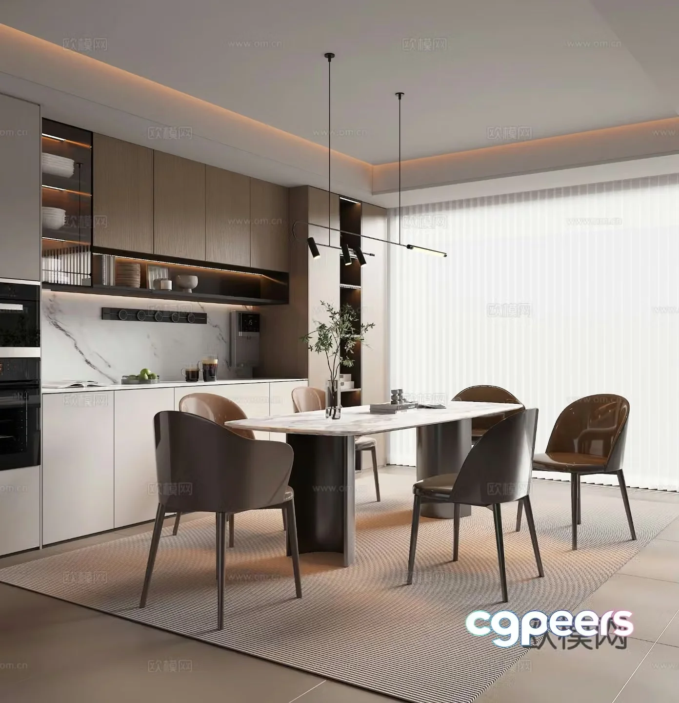 Italian restaurant 3d model