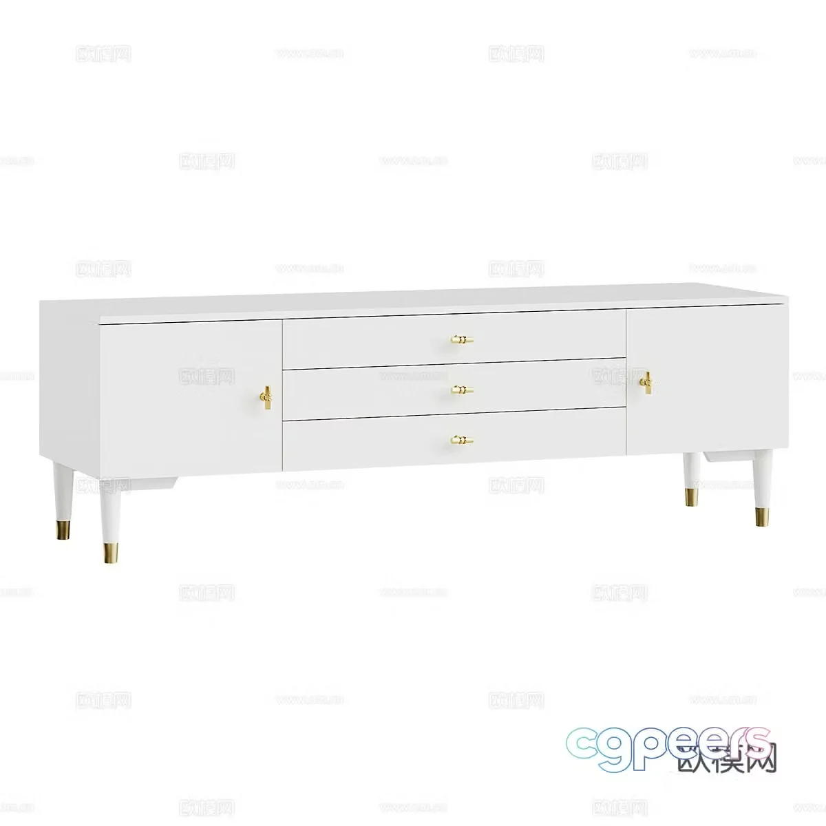 Modern simple TV cabinet TV cabinet Simple TV cabinet Low cabinet 3D model