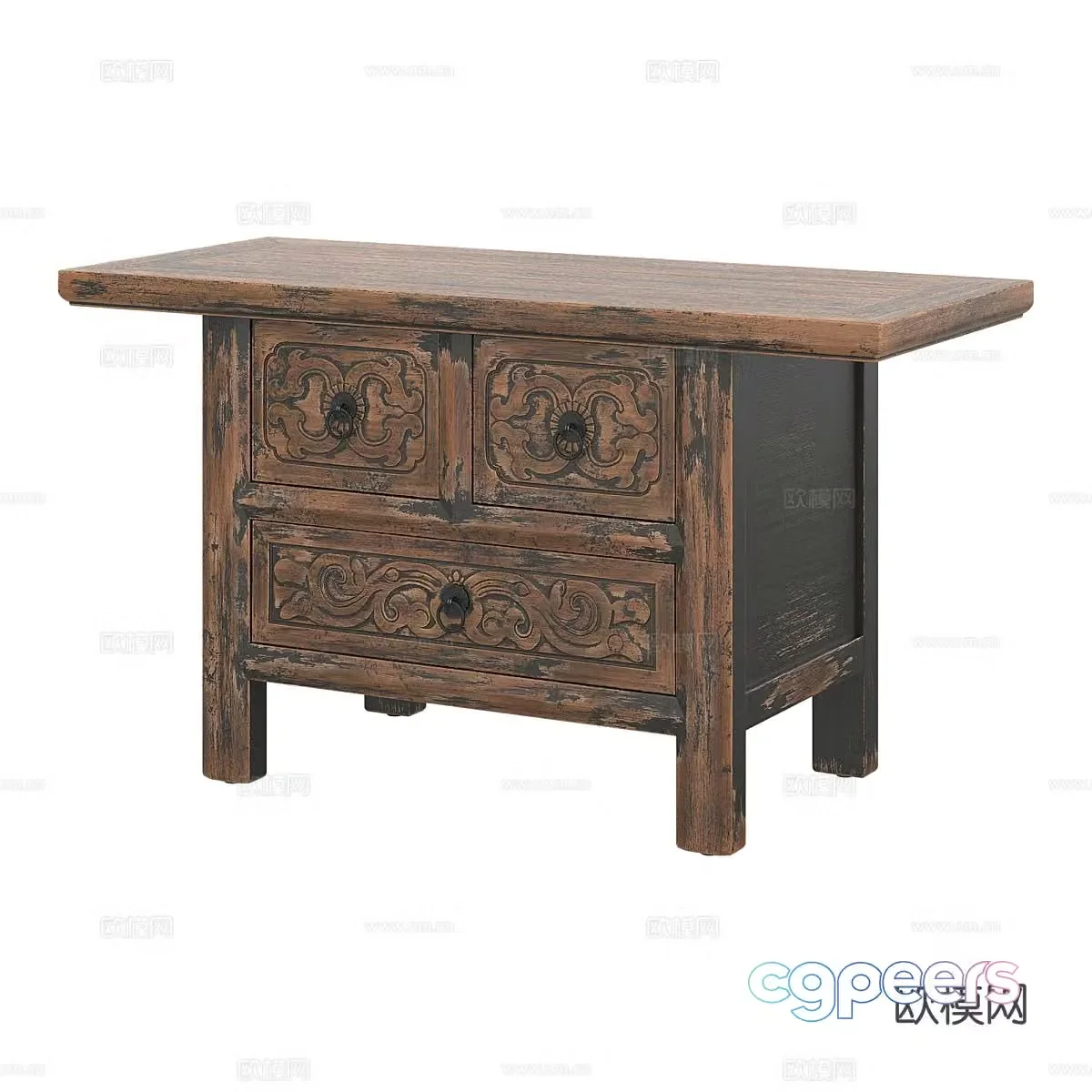 New Chinese style corner table side table table table 3D model