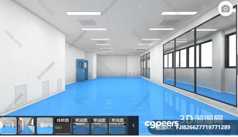 Modern Office Space 3D Model – 9762 – VRAY Render