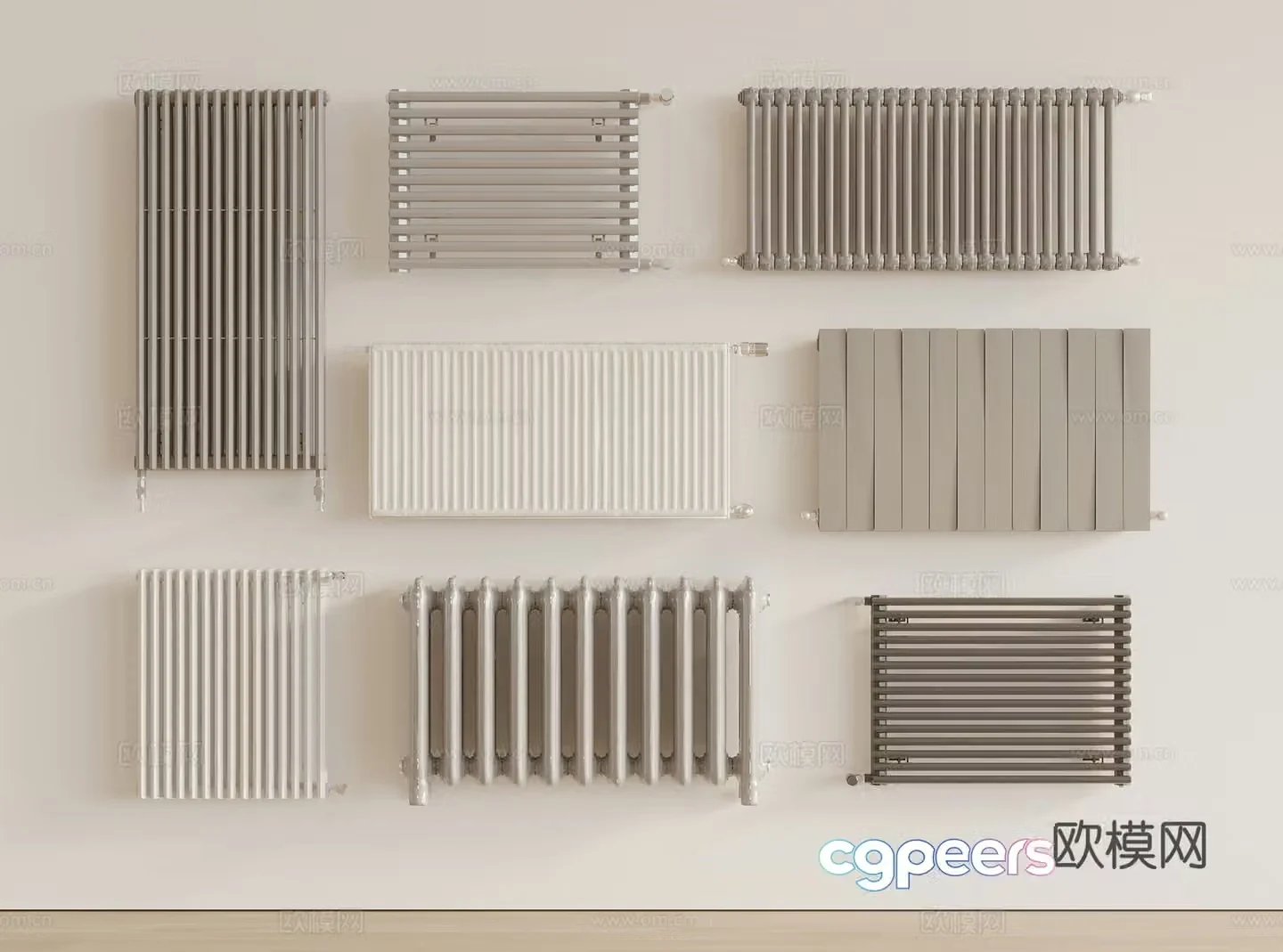 Modern radiator 3d model