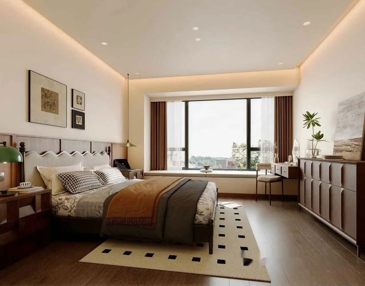 Cozy Bedroom 3D Model – 12844 – CORONA Render