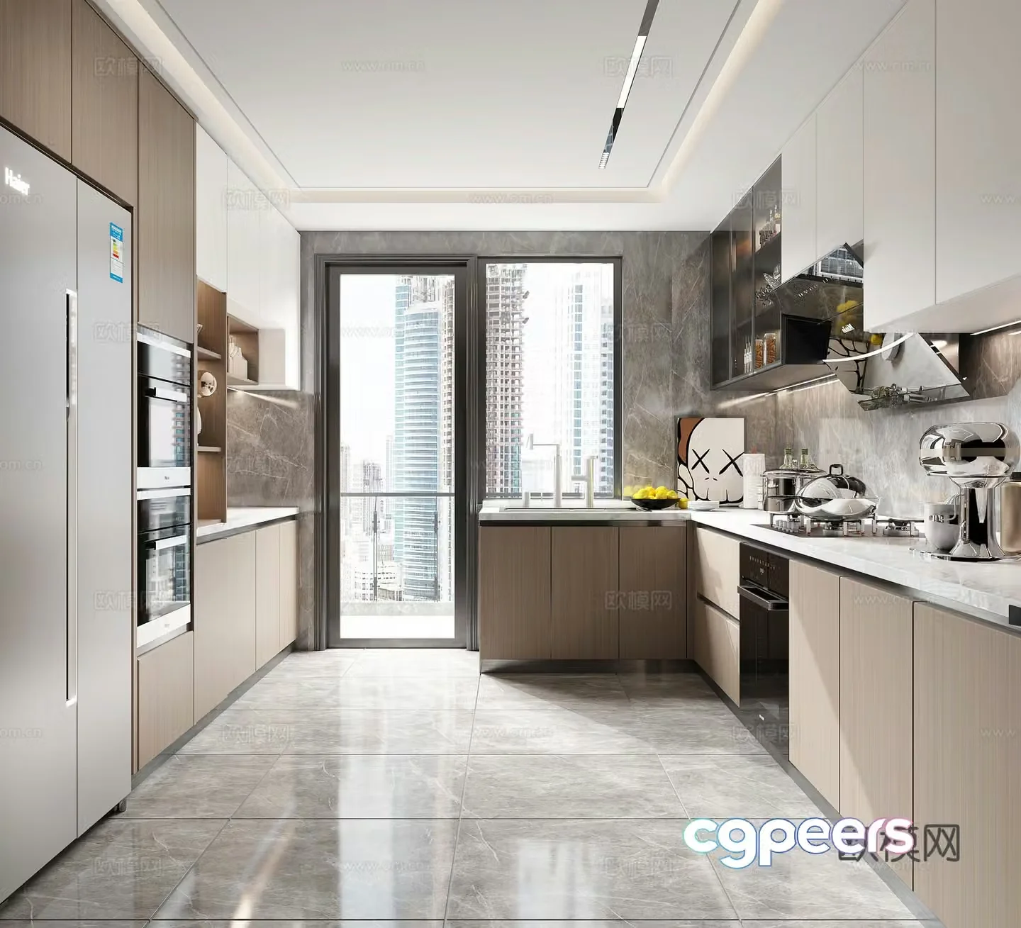 Modern kitchen 3d model