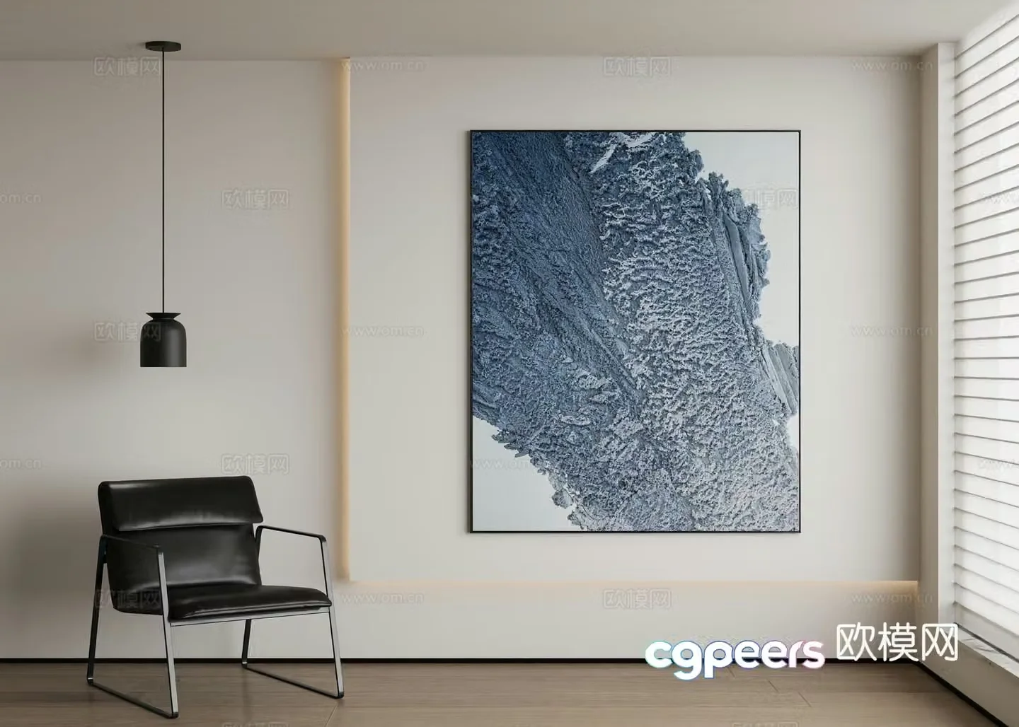 Modern decorative painting 3d model