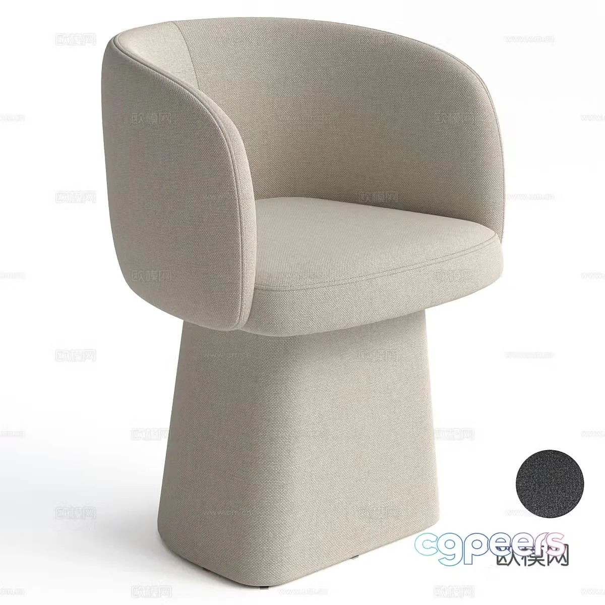 Sofa coffee table combination 3D model