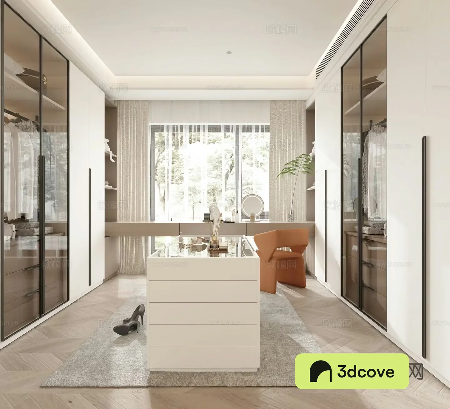 Modern cloakroom