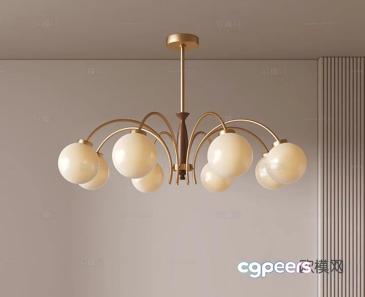 French chandeliers 3d model
