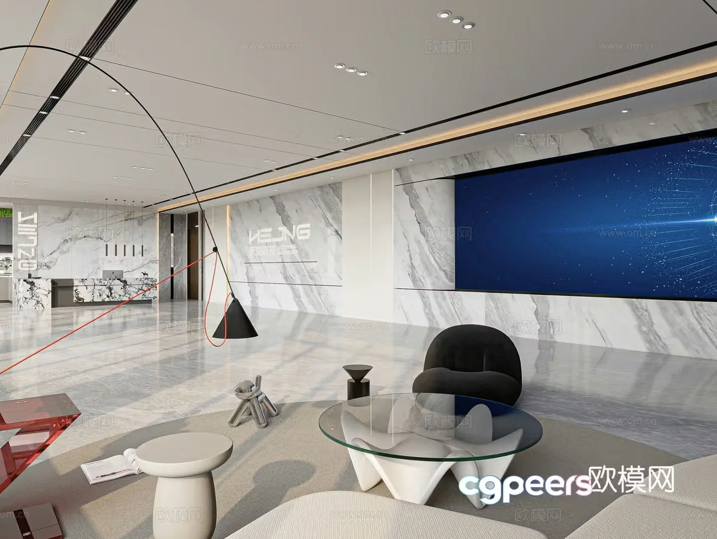 Workwear technology exhibition hall 3D model