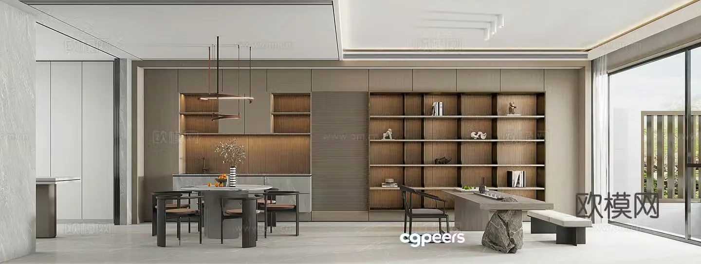 New Chinese restaurant 3D model